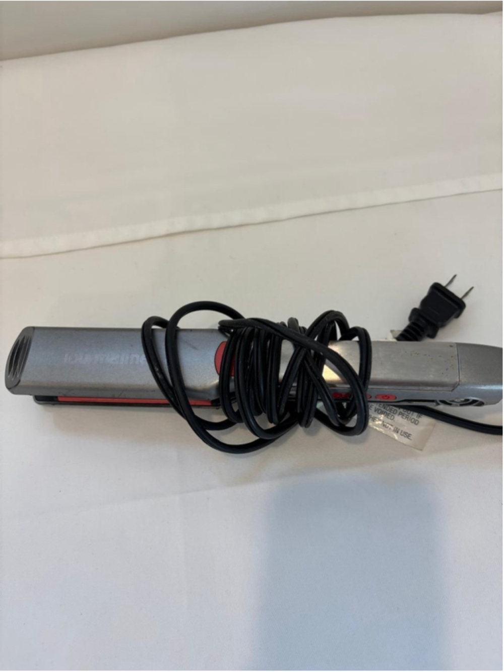 Unbranded Tourmaline Series Hair Straightener One Size Grey and Red #z16